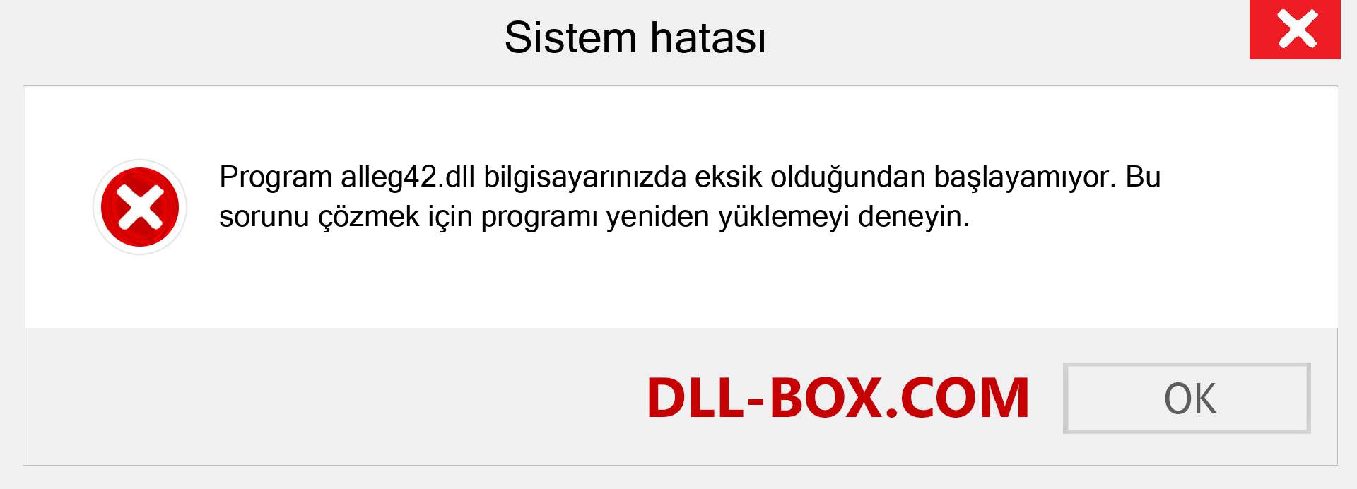 alleg42.dll dosyası eksik mi? Windows 7, 8, 10 için İndirin - Windows'ta alleg42 dll Eksik Hatasını Düzeltin, fotoğraflar, resimler